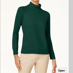 Karen Scott Cotton Turtleneck Sweater